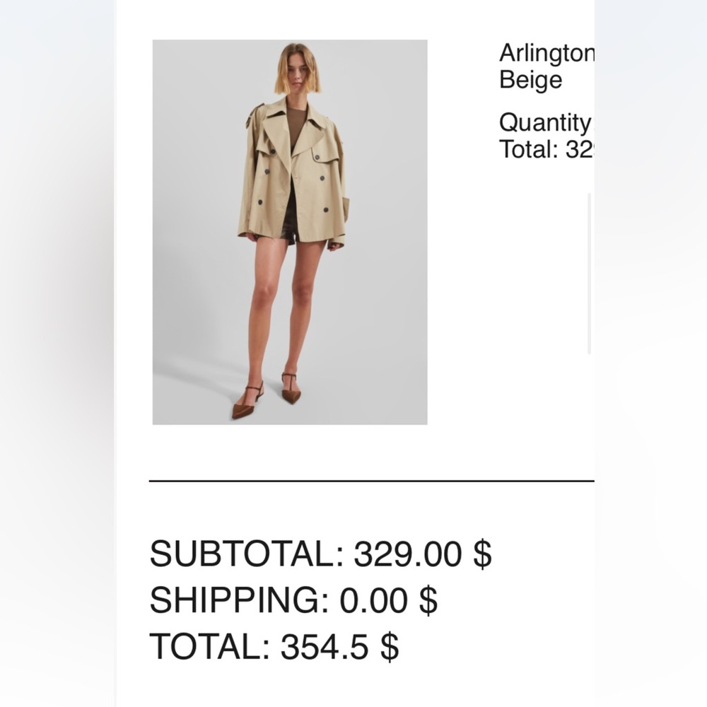 The Frankie Shop Light Tan Coat